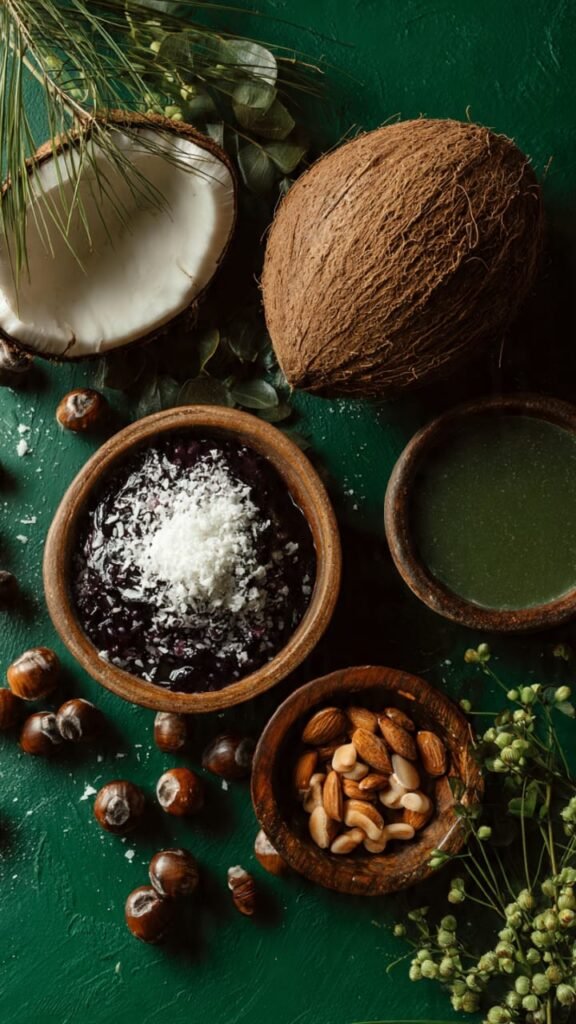 coco leite de coco acai castanhas ingredientes regionais brasileiros