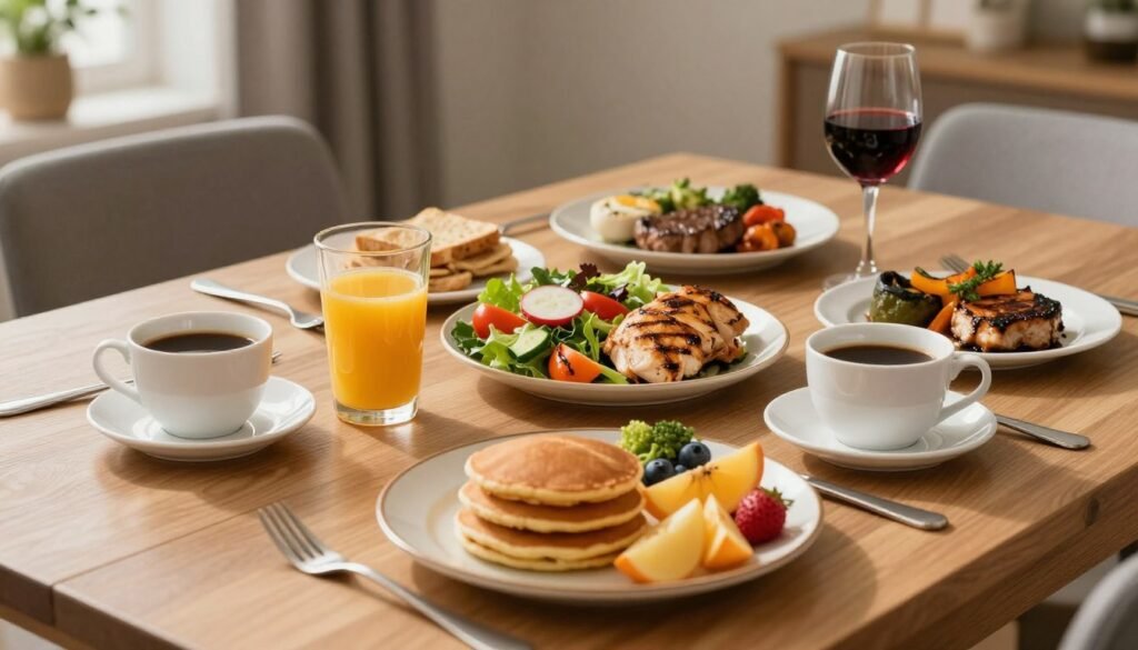 tipos de refeições do dia