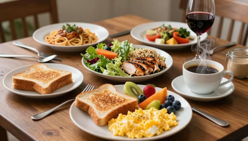 tipos de refeições do dia