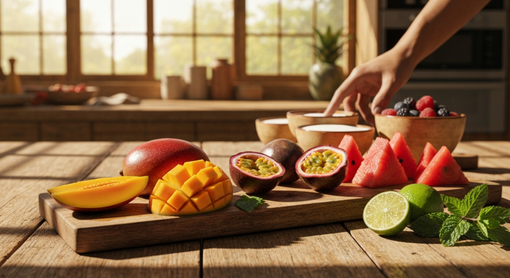 Ingredientes de Verão Brasileiros