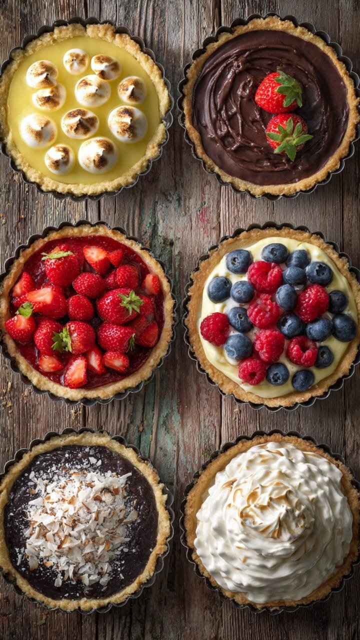 receitas de tarte doce deliciosas e baratas com limão chocolate frutas vermelhas coco e doce de leite