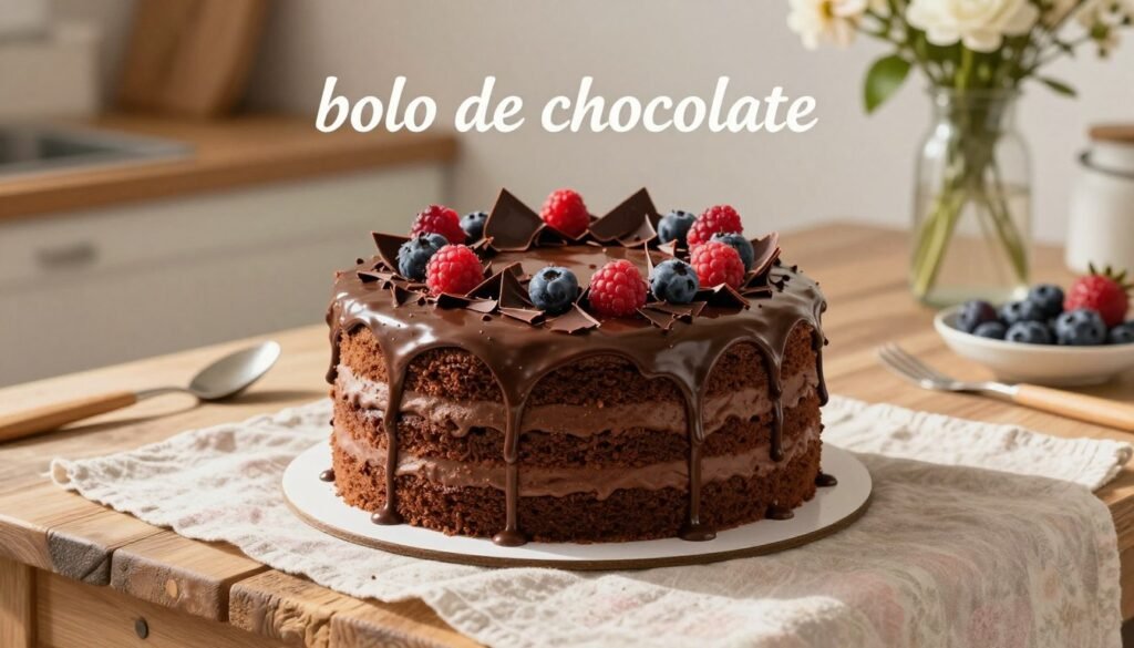 Bolo de chocolate Bolo de chocolate