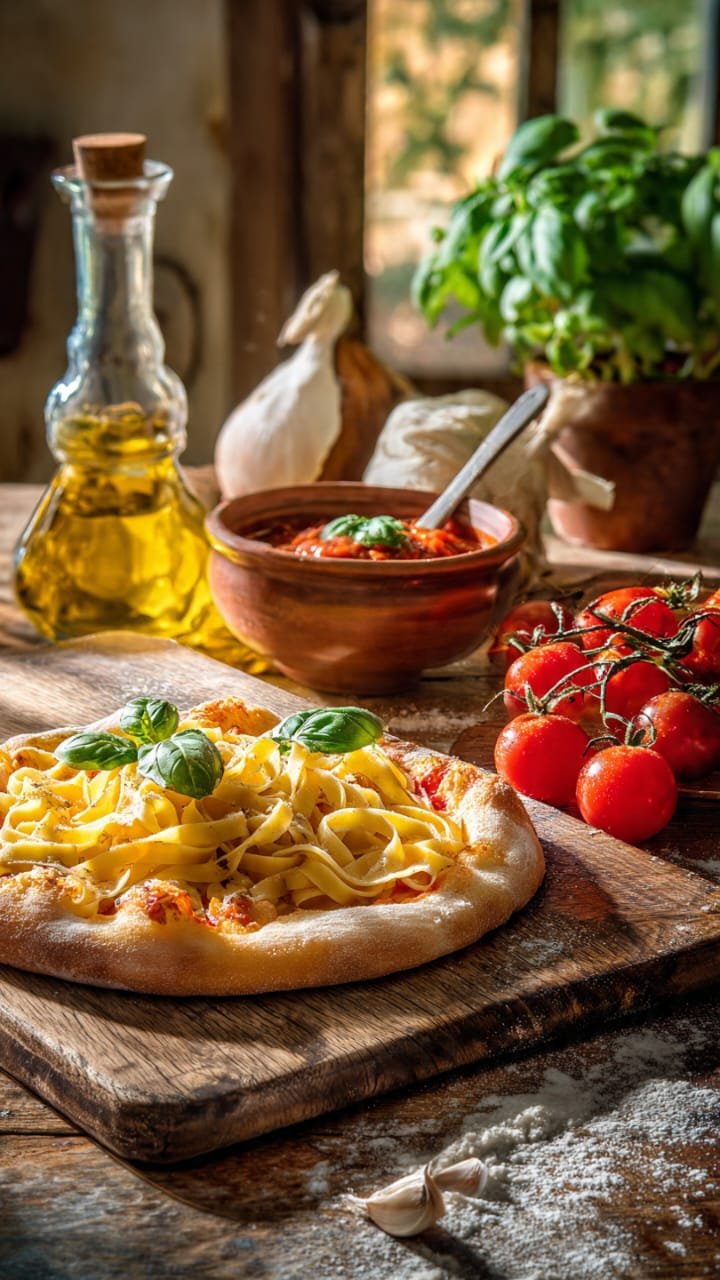  Mesa de Receitas Italianas Autênticas : massa fresca e pizza margherita autêntica