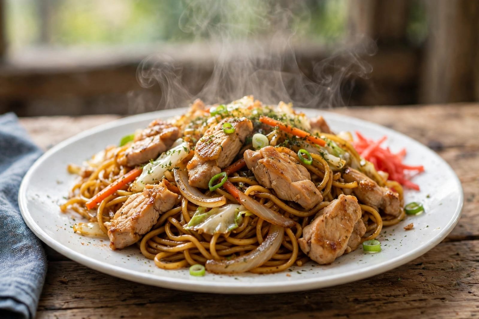  receitas japonesas yakisoba da familia com frango e legumes