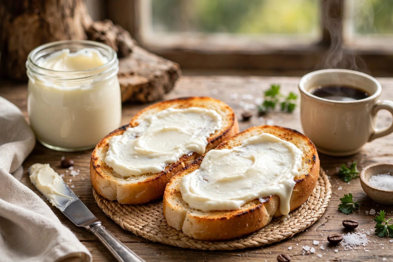 requeijão cremoso no pão na chapa brasileiro